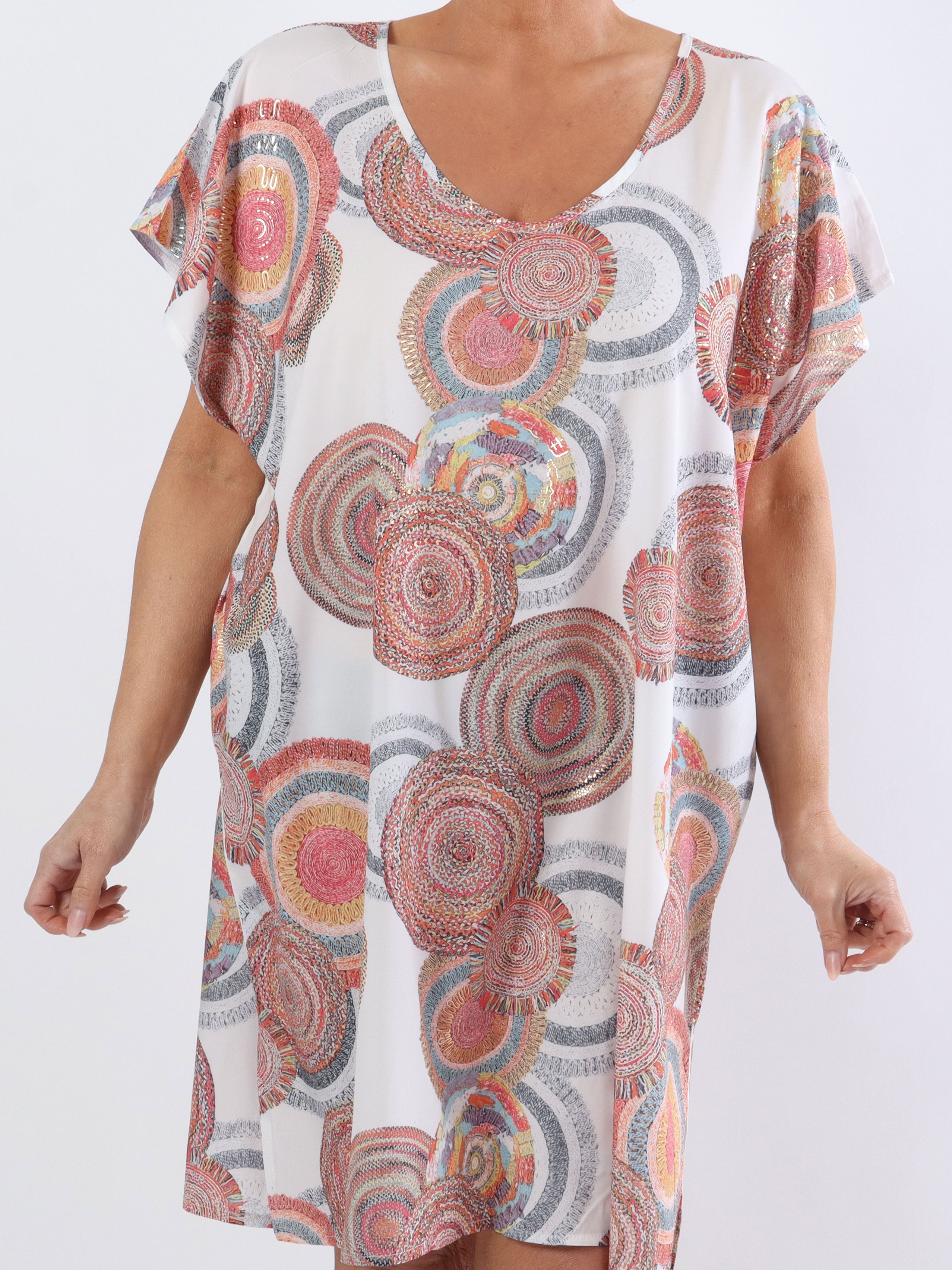 Helena - Let og luftig plus size kjole i silke